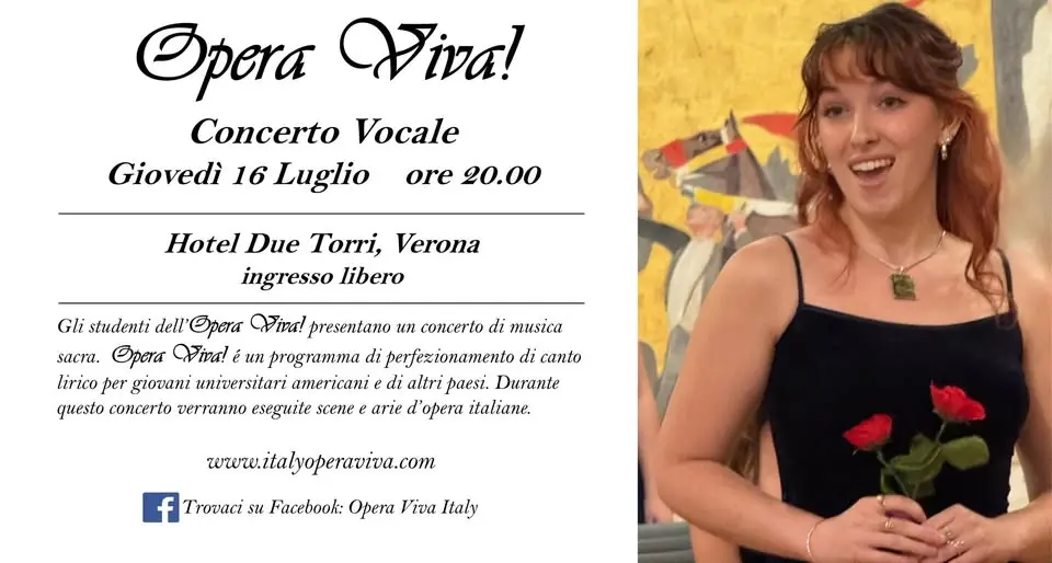 Opera Viva! presenta un concerto di scene e arie d'opera italiana