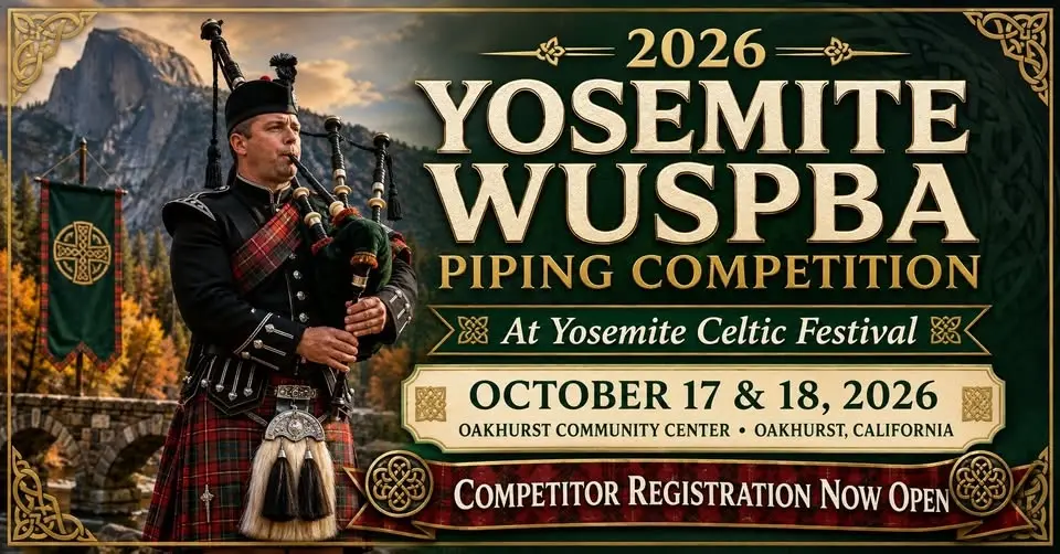 2026 Yosemite WUSPBA Piping Competition