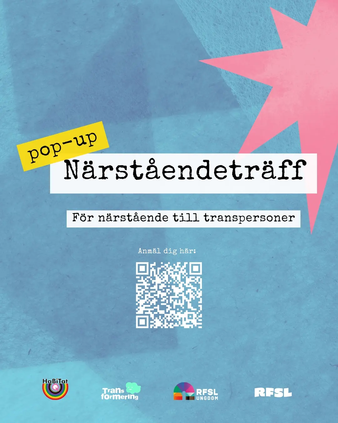 PRIDE OFFICE: Närståendeträff - närstående till transpersoner