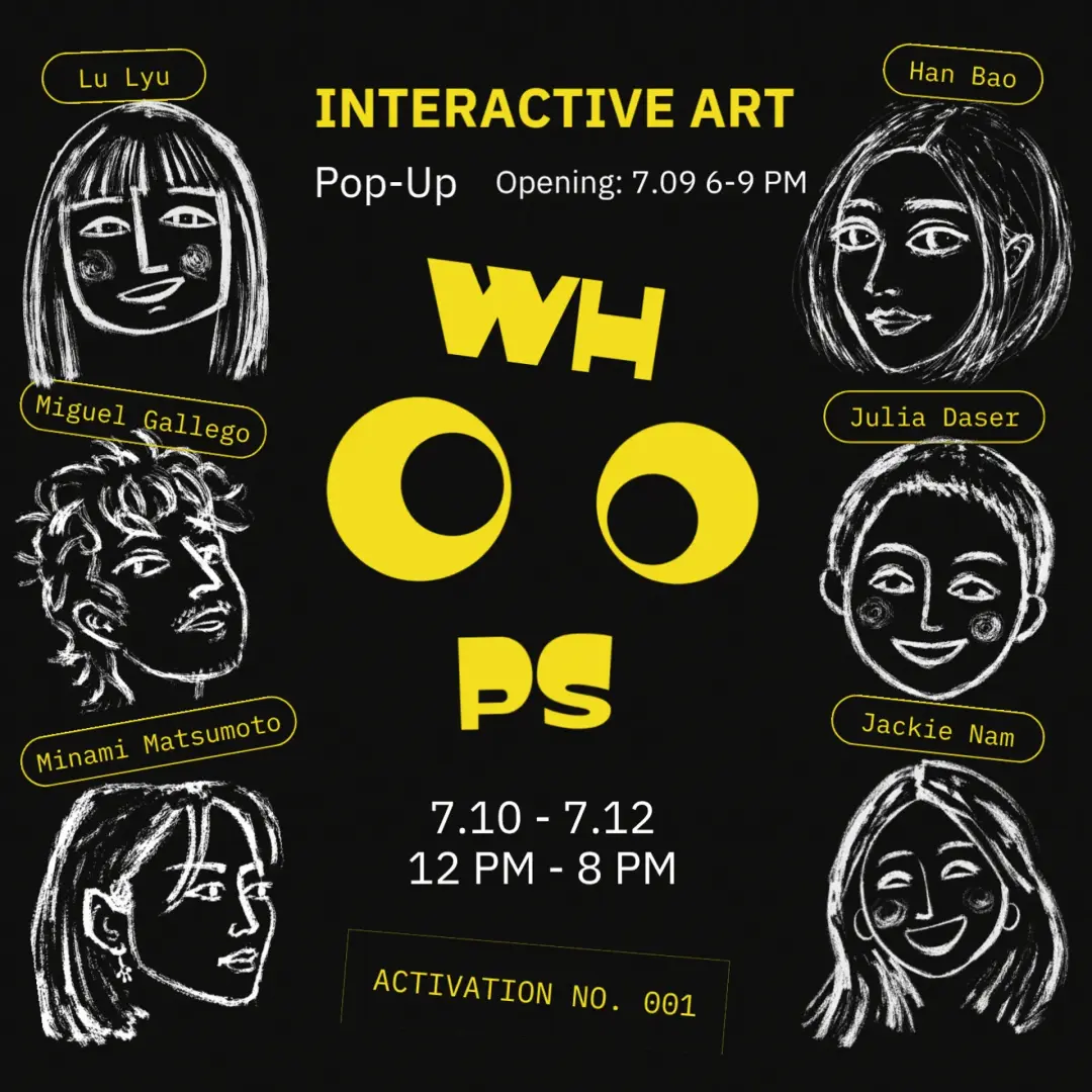 WHOOPS - Interactive Art Pop-Up by ARTIACT