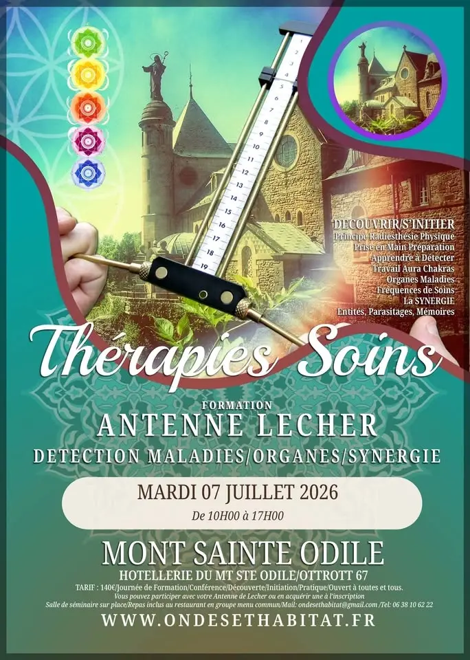 Mt Ste ODILE 67/Formation/Therapies/Antenne Lecher : Utilisations Thérapeutiques, Soins, Synergie