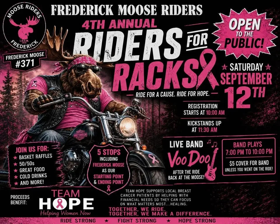 4th Annual Riders for Racks Poker Run and After Party