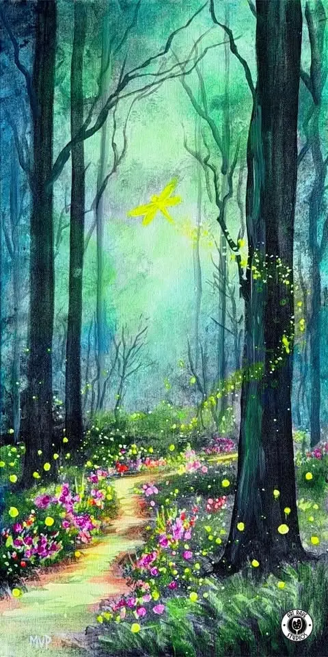 Enchanted Forest Canvas Paint Night