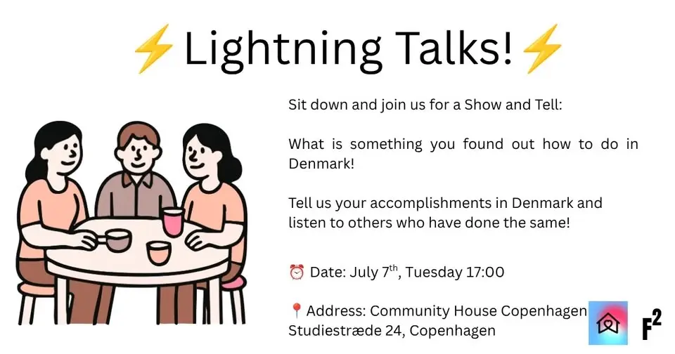 ⚡Lightning talks in Community House ⚡