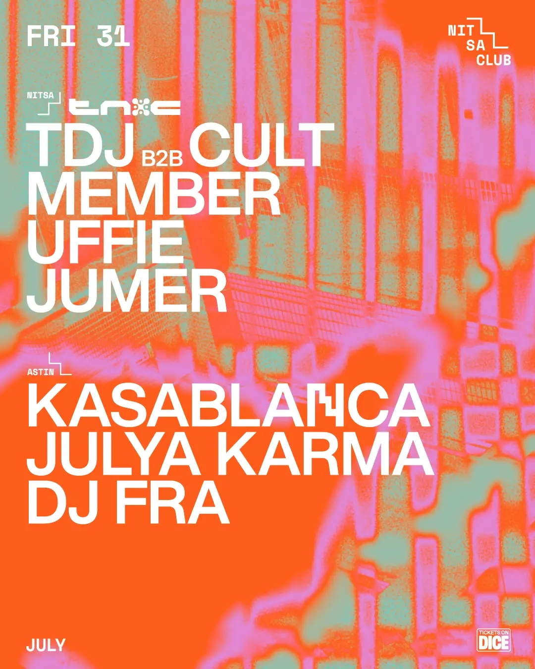 Trance NXC: TDJ b2b Cult Member · Uffie · JUMER / Kasablanca · Julya Karma · Dj Fra