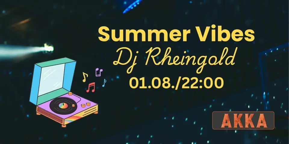 Summer Vibes mit DJ Rheingold 