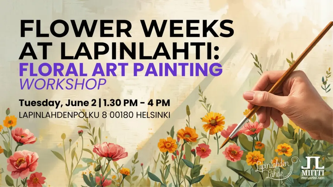 Let's paint flowers at Flower Weeks