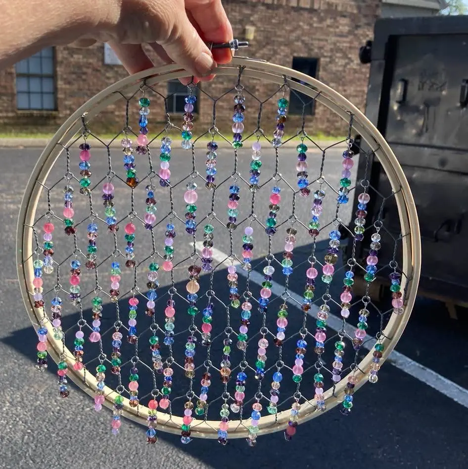 Beaded Wire Suncatcher $40