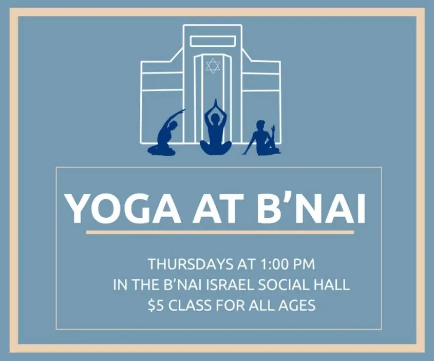 Yoga at B'nai Thursdays @ 1 PM