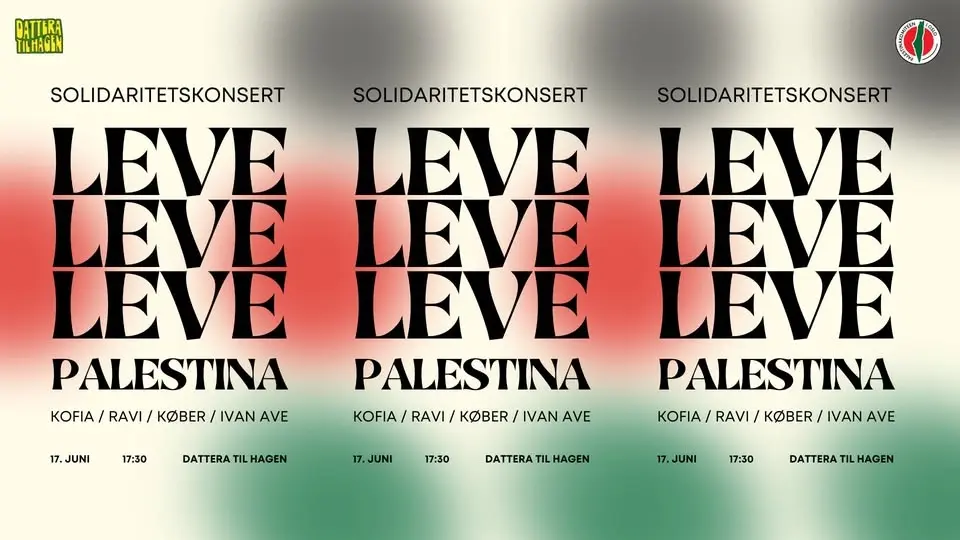 Solidaritetskonsert for Palestina // KOFIA, Køber, Ivan Ave, Ravi @ Dattera Til Hagen