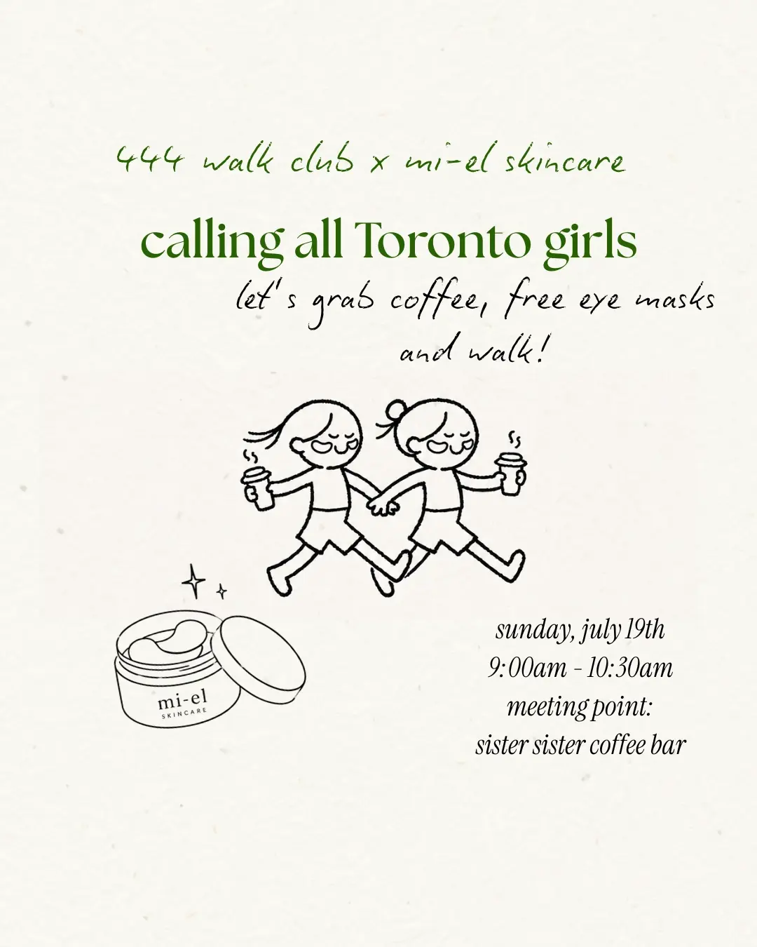 444 Walk Club x Mi-el Skincare
