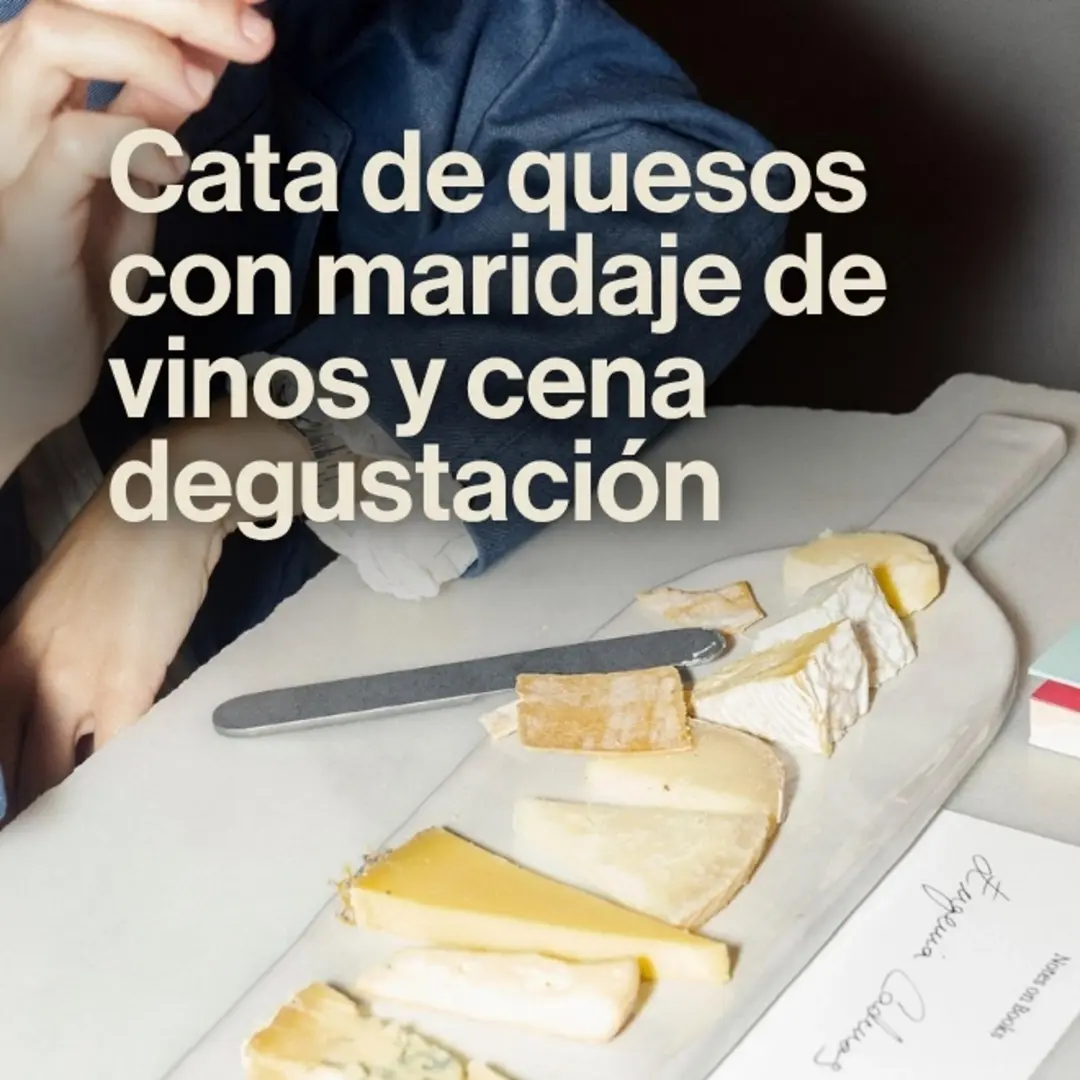Cata de quesos + maridaje con vinos + cena degustación