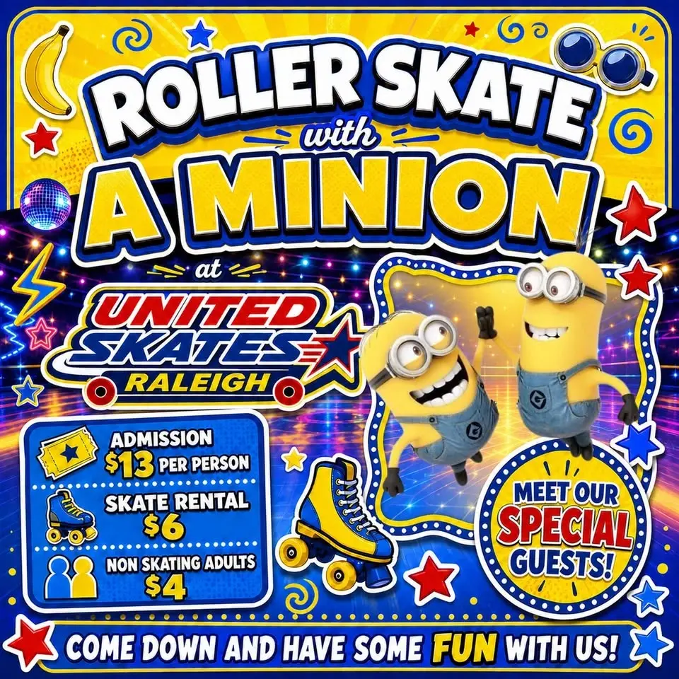 Minions Skate at United Skates of America Raleigh