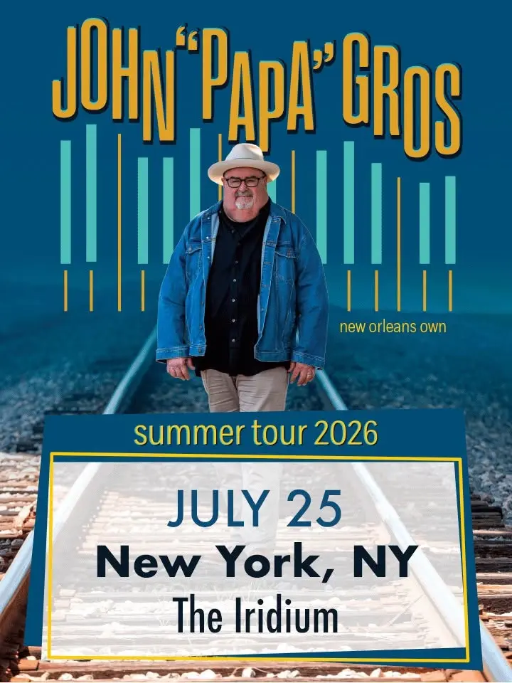 John "Papa" Gros performs at The Iridium in NYC