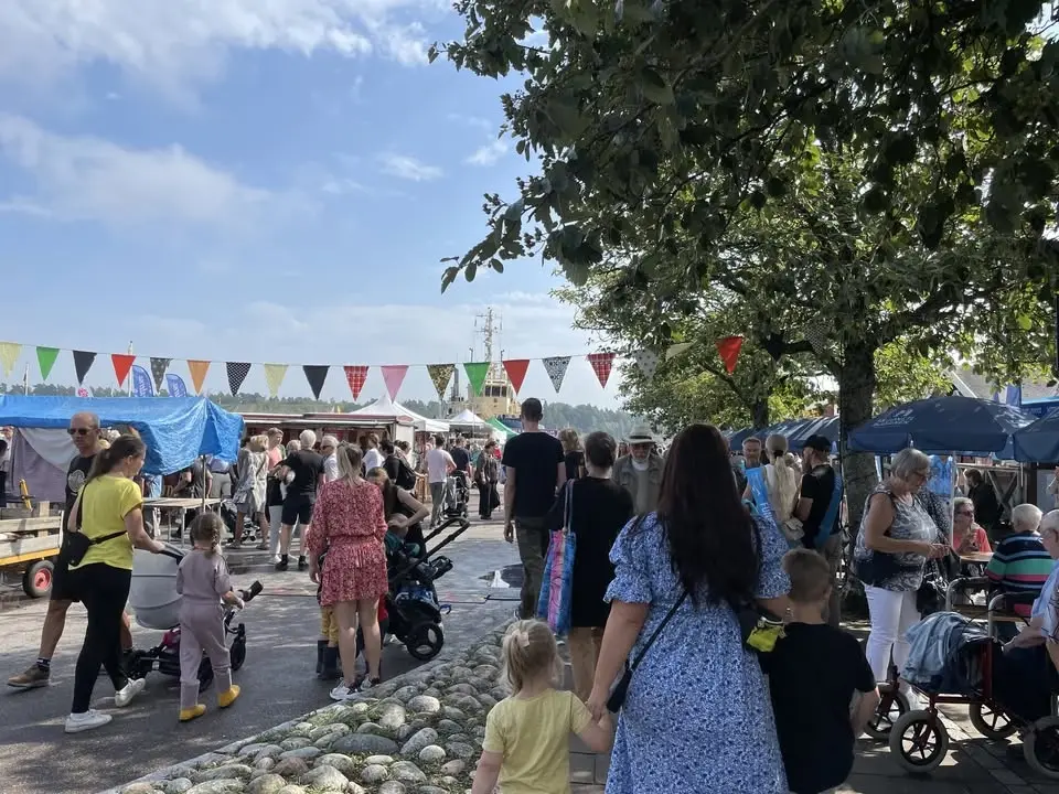 Skärgårdsmarknad i Nynäshamns Fiskehamn