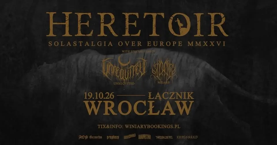 HERETOIR + Unreqvited, Nidare / 19.10.26 / Łącznik, Wrocław