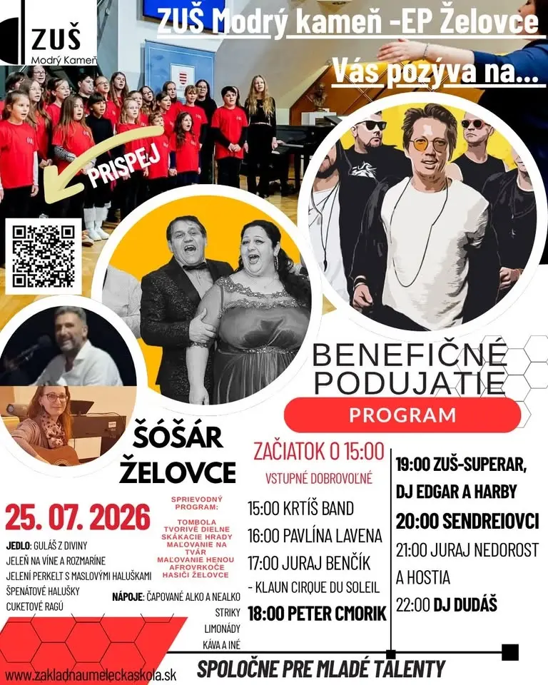 Benefičné podujatie ZUŠ Modrý Kameň