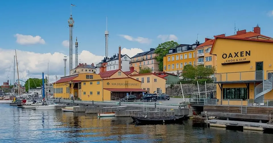 Försommar på Nya Djurgårdsvarvet