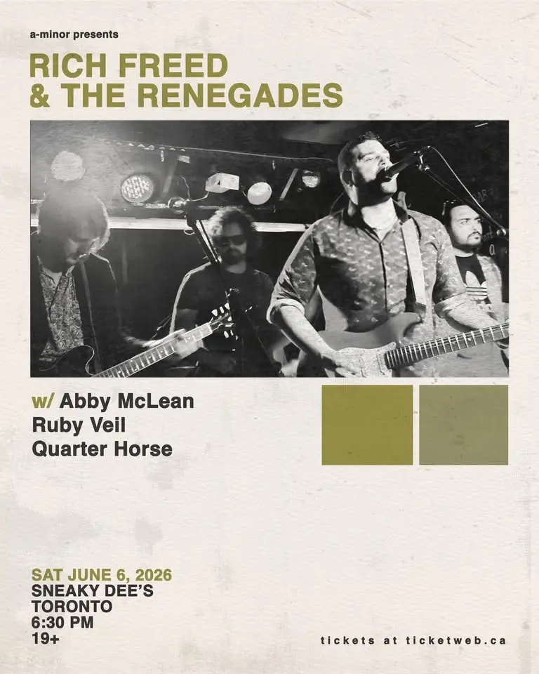 Rich Freed & The Renegades w/ Abby McLean, Ruby Veil & Quarter Horse