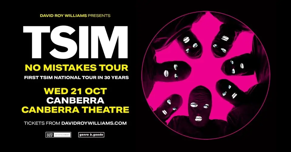 TSIM "No Mistakes Tour" | Wed 21 Oct 2026 | Canberra Theatre, Canberra