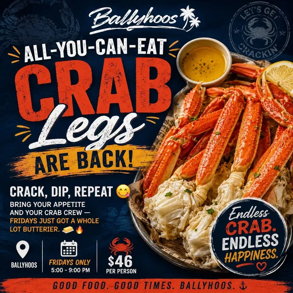 Ballyhoos: All You Can Eat Crab Legs