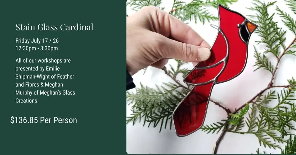 Stained Glass Workshop - Cardinal
