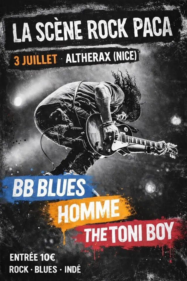 La scène rock PACA - BB BLUES - HOMME - THE TONI BOY