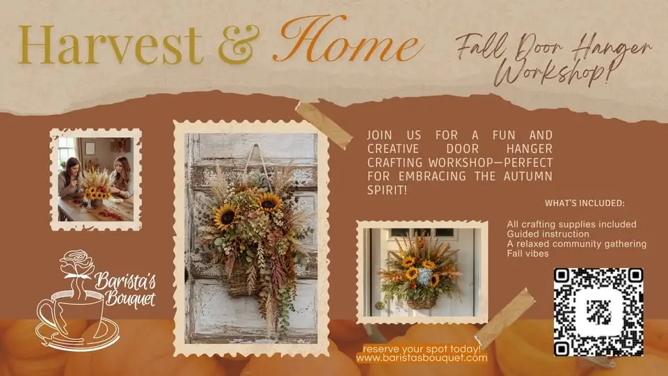 Harvest & Home | Fall Door Hanger Workshop