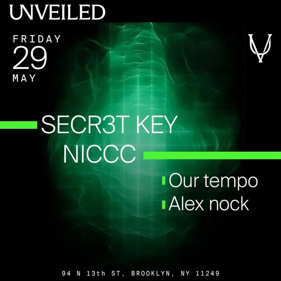 SECR3T KEY at Unveiled NYC: May 29th