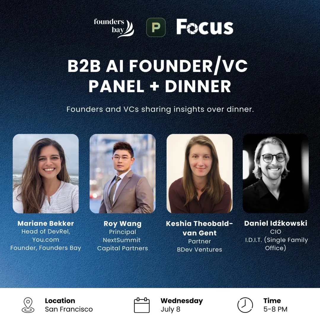 B2B AI Founder/VC Dinner @ Focus Innovation Studio