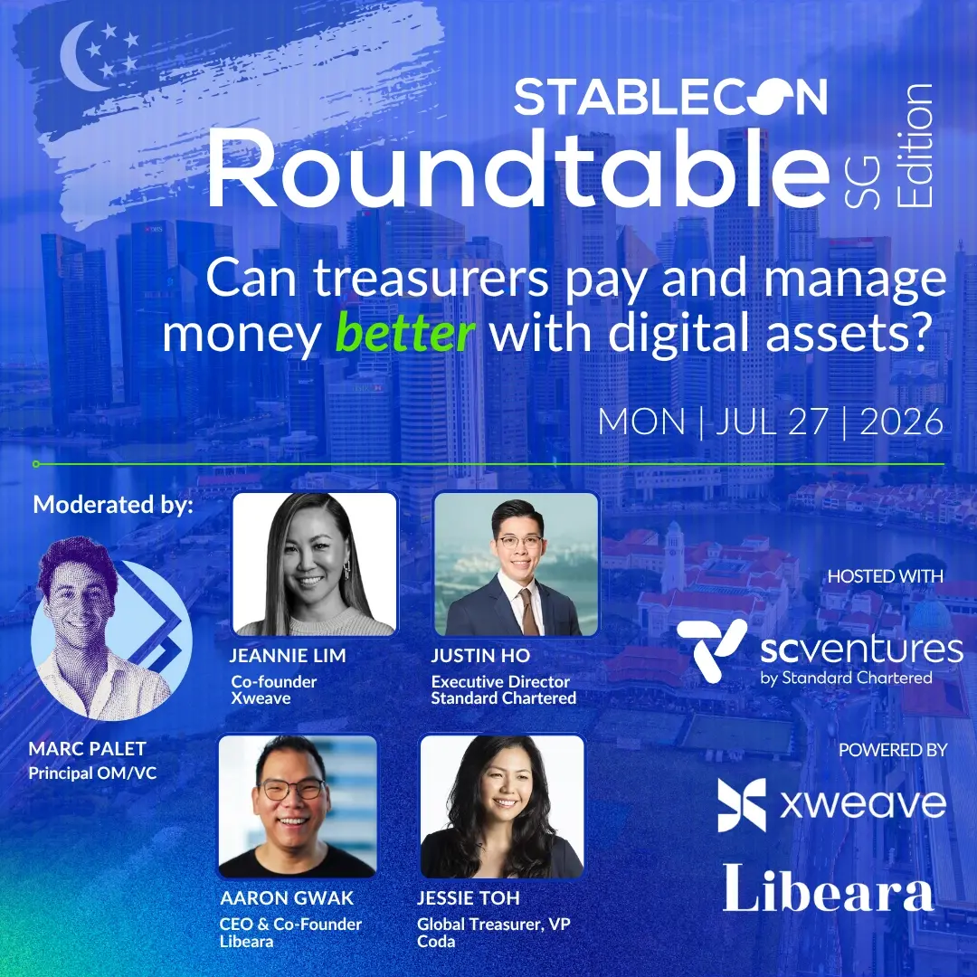 Stablecon Roundtable (Singapore): Can Treasurers Pay and Move Money Better with Digital Assets?