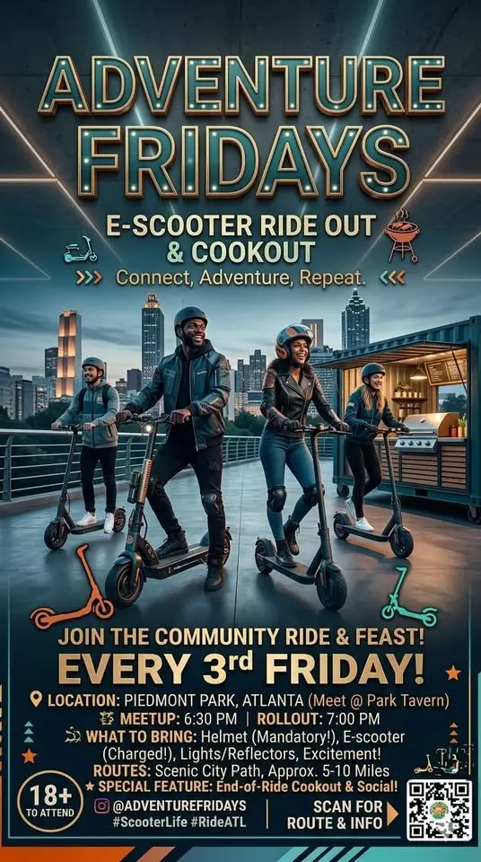 Adventure Friday's 🛴 (THE COOKOUT)