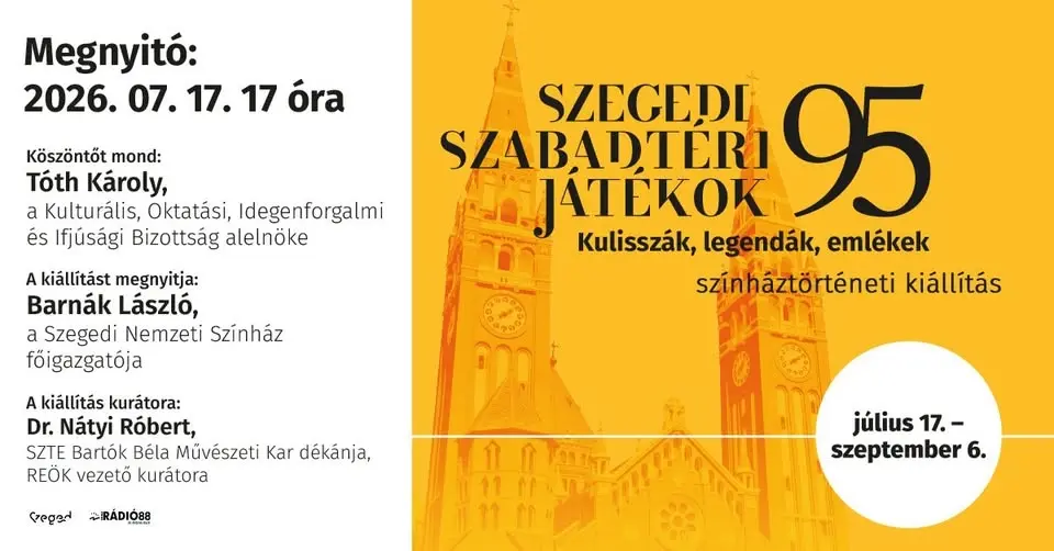 Kiállításmegnyitó: Szegedi Szabadtéri Játékok 95 - színháztörténeti kiállítás