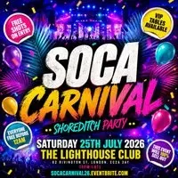 Soca Carnival - Shoreditch Party - Everyone Free Before 12AM