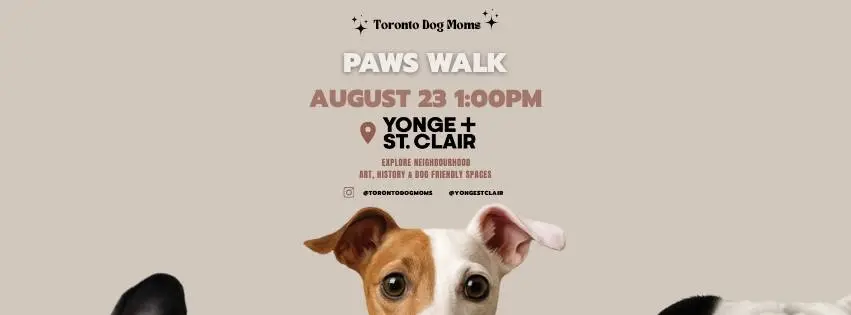 Toronto Dog Moms X Yonge + St. Clair BIA: Paws & Art Walk