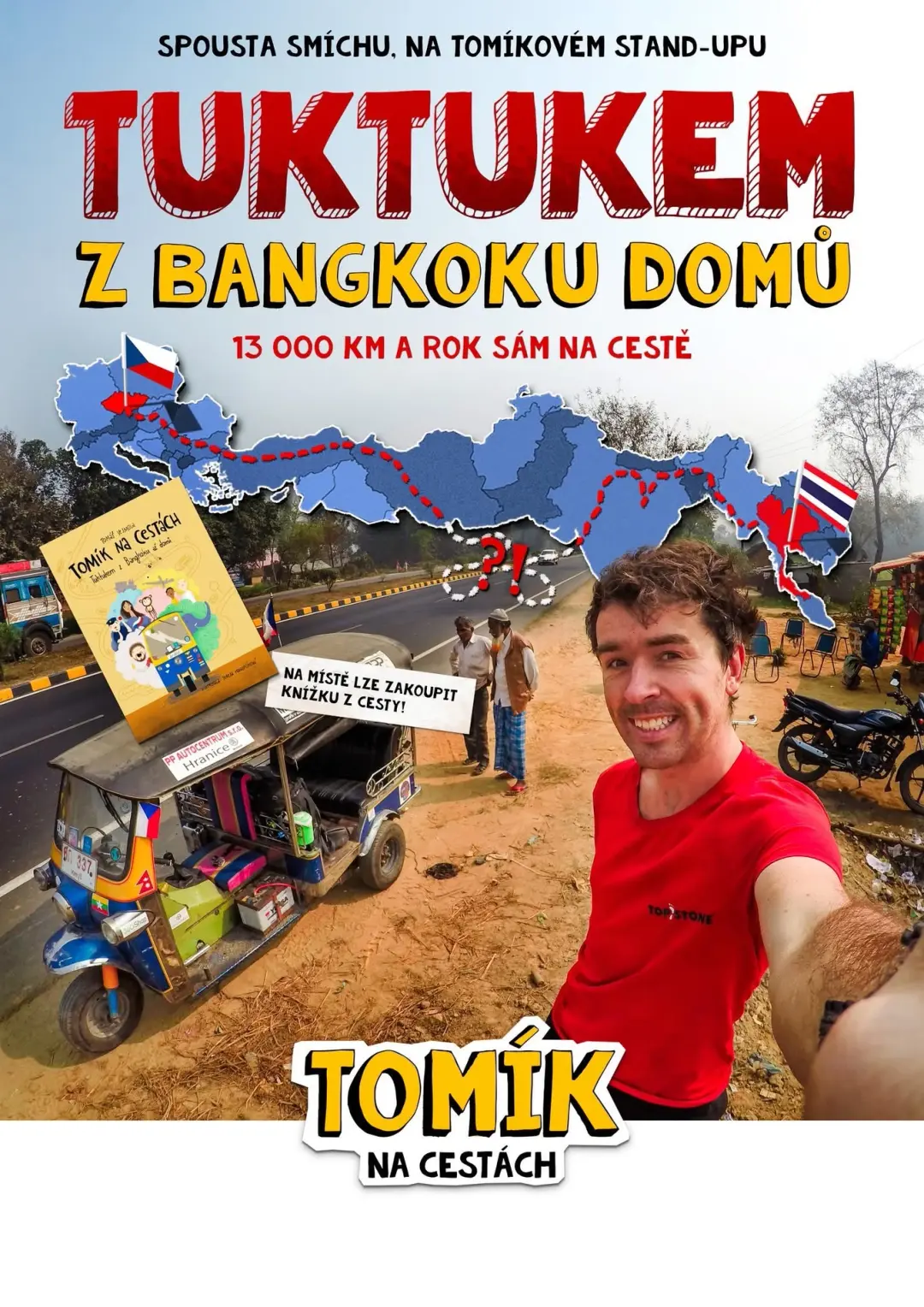 NEUVĚŘITELNÁ CESTOVATELSKÁ STAND-UP PROJEKCE: TUKTUKEM Z THAJSKA AŽ NA MORAVU! 🛺
