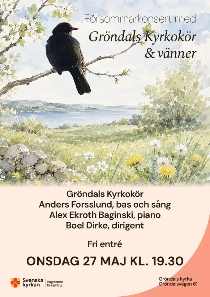 Försommarkonsert med Gröndals Kyrkokör & vänner
