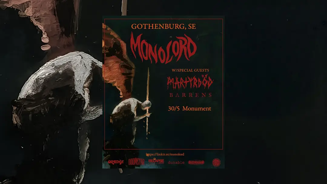 Monolord + Martyrdöd + Barrens 30/5
