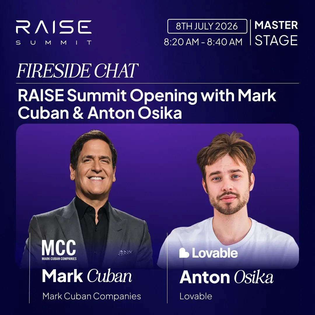 RAISE Summit opening Fireside chat with Mark Cuban & Anton Osika