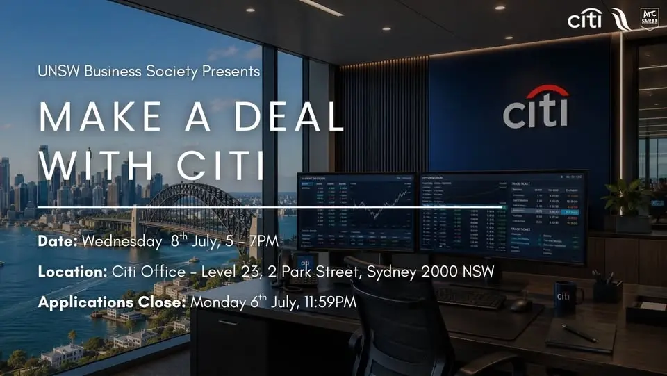 UNSW Business Society Presents: Make a Deal with Citi