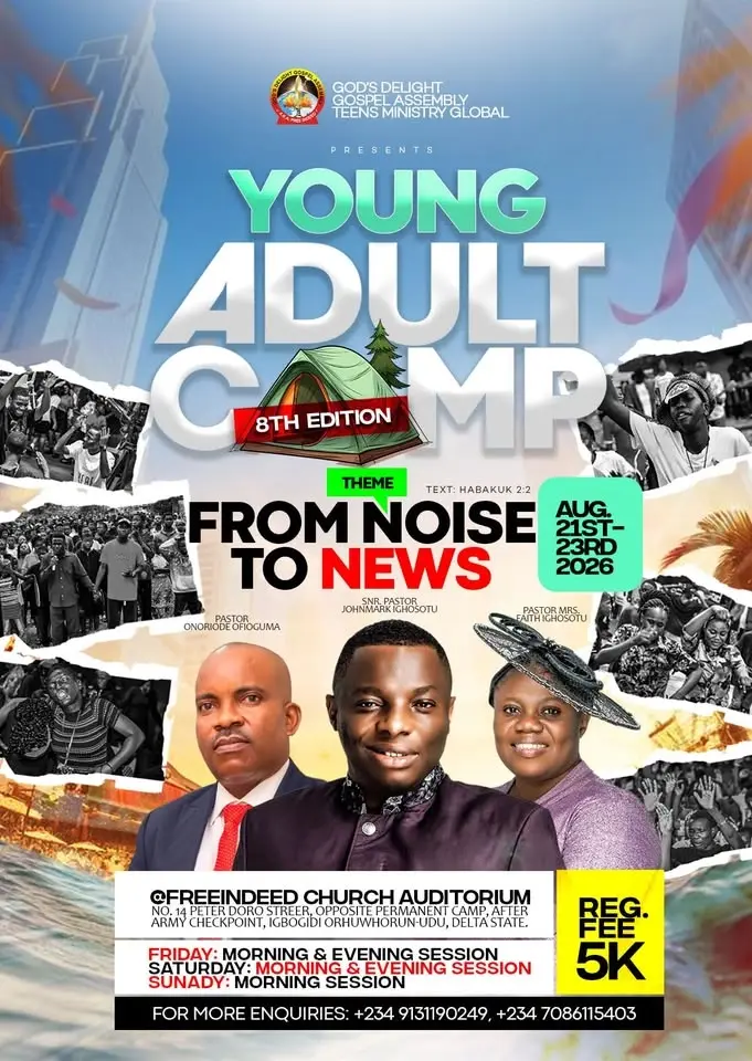 YOUNG ADULT CAMP 2026: FROM NOISE TO NEWS. 
