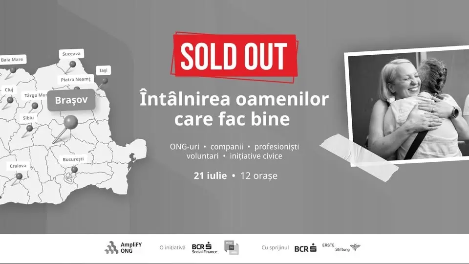 [SOLD OUT] 💙 NGOs Night Out ajunge pe 21 iulie în Brașov
