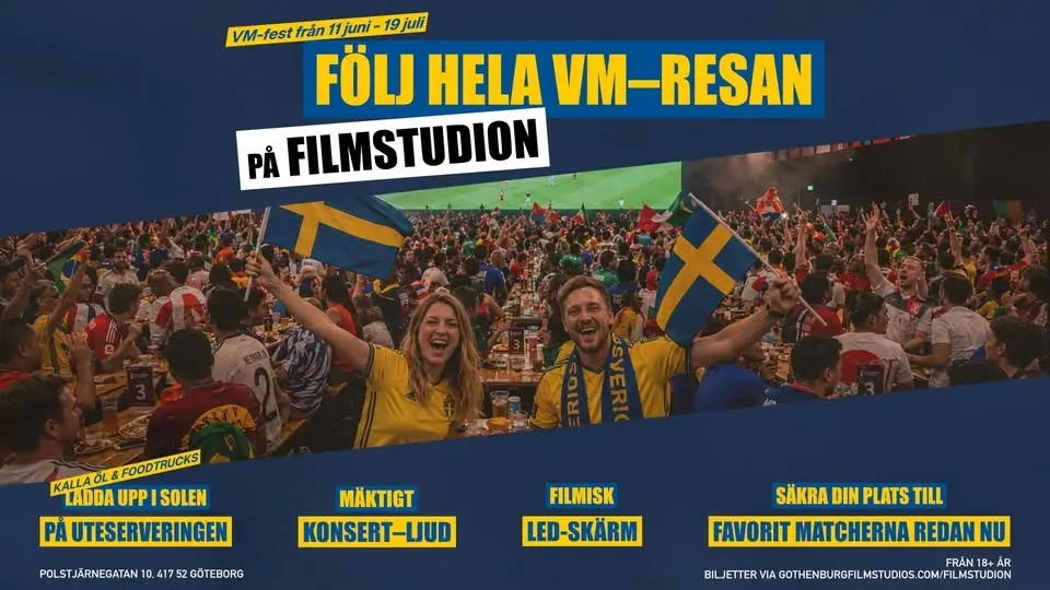 FOTBOLLS-VM PÅ FILMSTUDION
