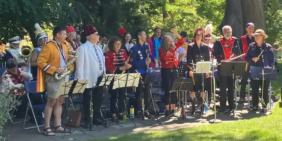 The Ballard Sedentary Sousa Band at the Ballard Locks!