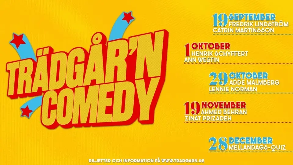TRÄDGÅR'N COMEDY - FREDRIK LINDSTRÖM & CATRIN MARTINSSON