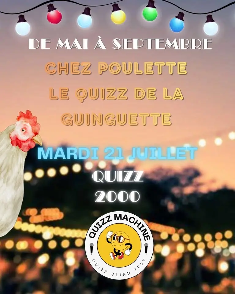 Quizz a la chouette guinguette Chez Poulette 475 avenue de bigos 34740 Vendargues 