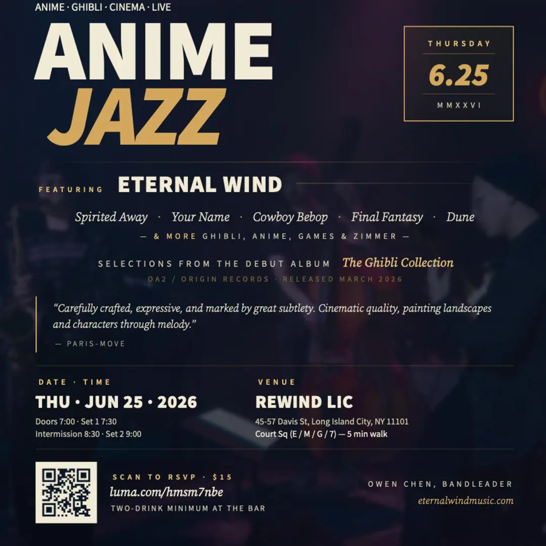 Anime Jazz with Eternal Wind Ensemble - Live at Rewind LIC