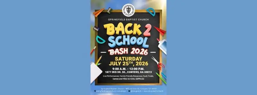 Springfield Baptist Church Back2School 2026 