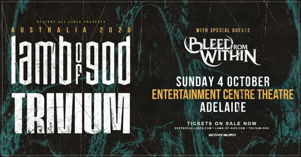 Lamb Of God + Trivium // Adelaide // Co-Headline Australian Tour // Ent Centre Theatre LIC AA