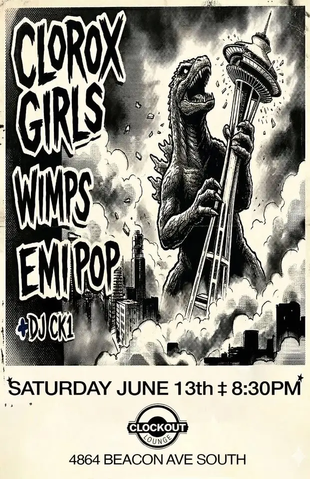 Clock-Out Lounge Presents: Clorox Girls w/ Wimps, Emi Pop & DJ CK 1